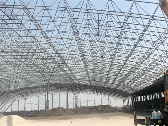 邳州钢厂料仓网架工程